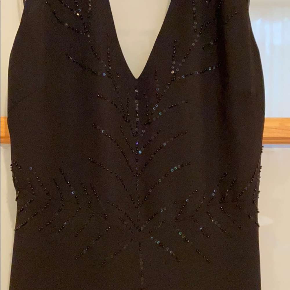 Evan-Picone Halter Black Dress